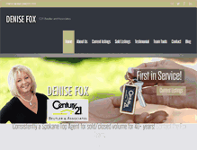 Tablet Screenshot of denisefox.com